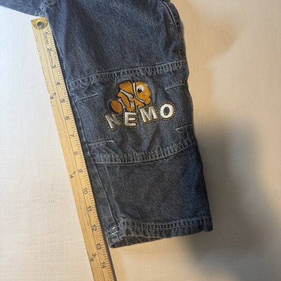 RARE Vintage Disney Finding Nemo Jeans Denim Size 3T Kids Toddler Y2K 2000s - Picture 3 of 9